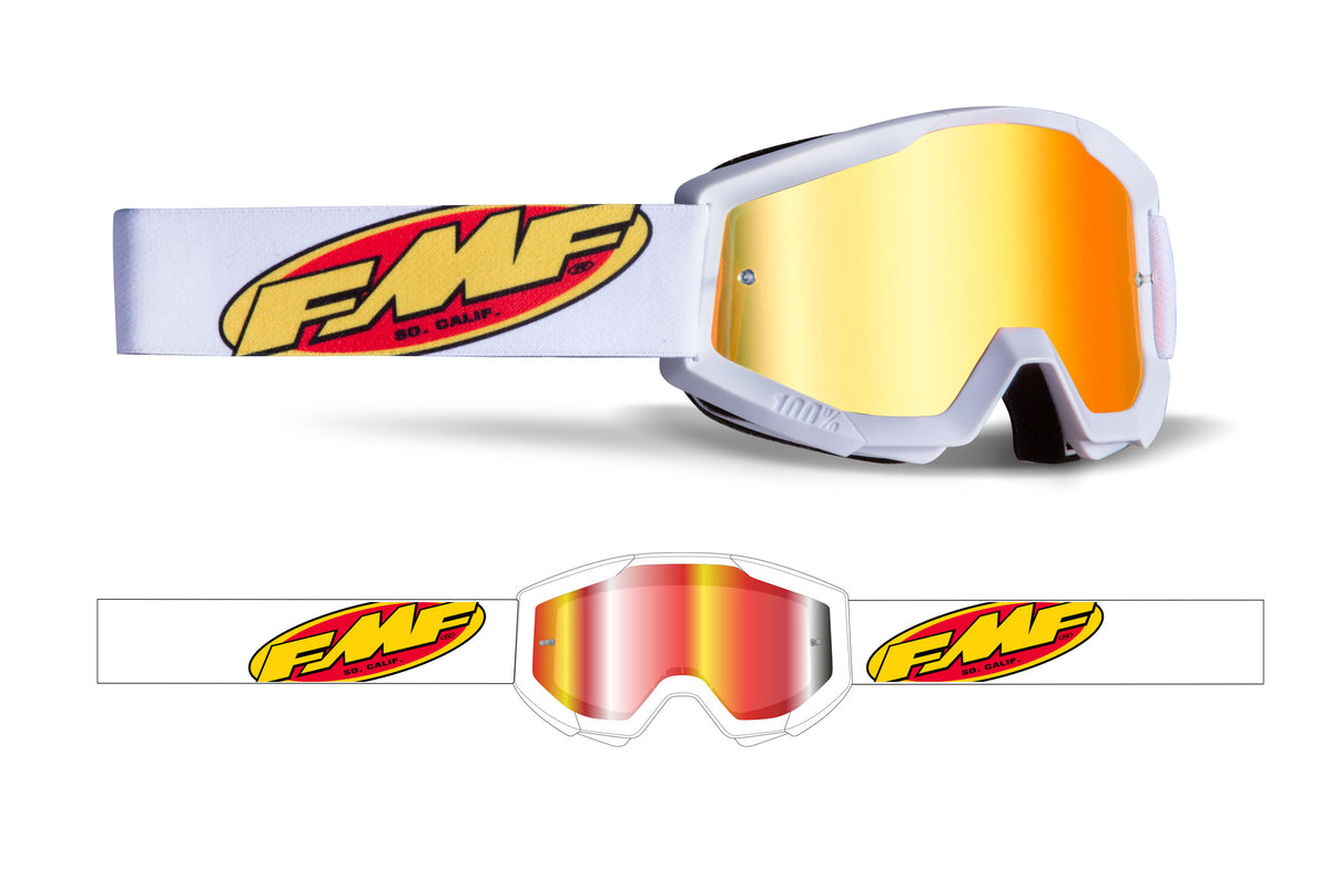 FMF ゴーグル 20MP_PC_WHITE_MIRROR_STRAP_120