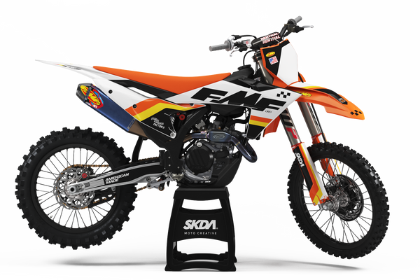 thumbnail image 2 of Factory EFX KTM FMF Shroud Graphics Kit - Fits 125 250 450 520 525 SX MXC EXC (01-04) 2 of 3