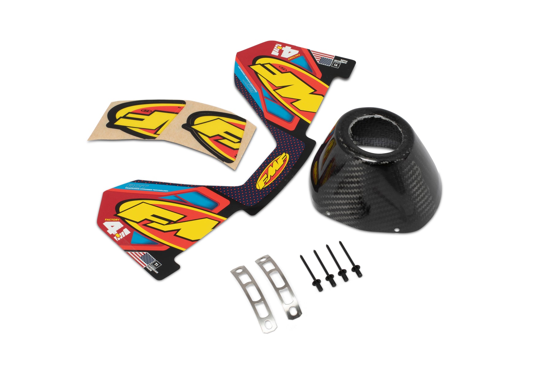 RCT CARBON REPLACEMENT END CAP KIT 040643 FMF Racing