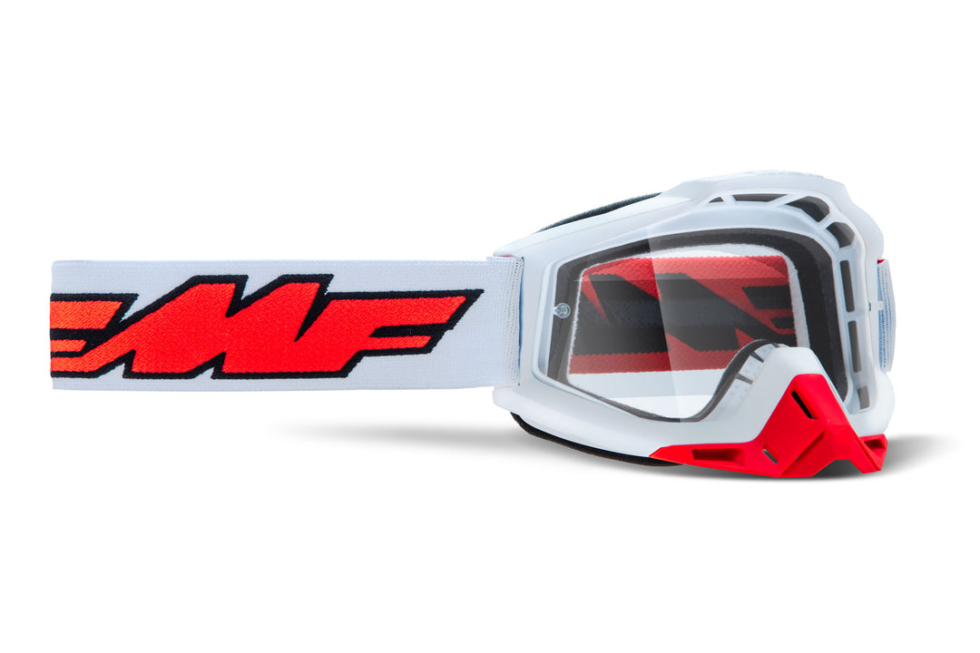 FMF Powerbomb Goggle Rocket White Clear Lens