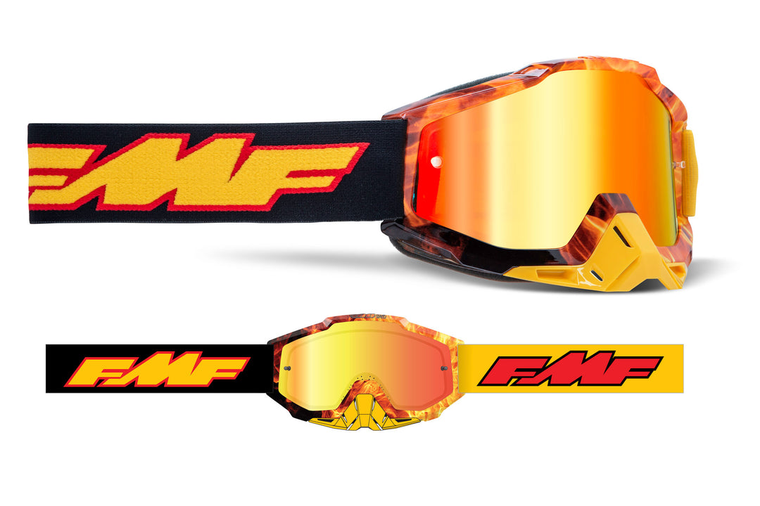 FMF - Maschera Moto Powerbomb Talladega - Mirror Blue Lens FMF - Maschera Moto Powerbomb Talladega - Mirror Blue Lens