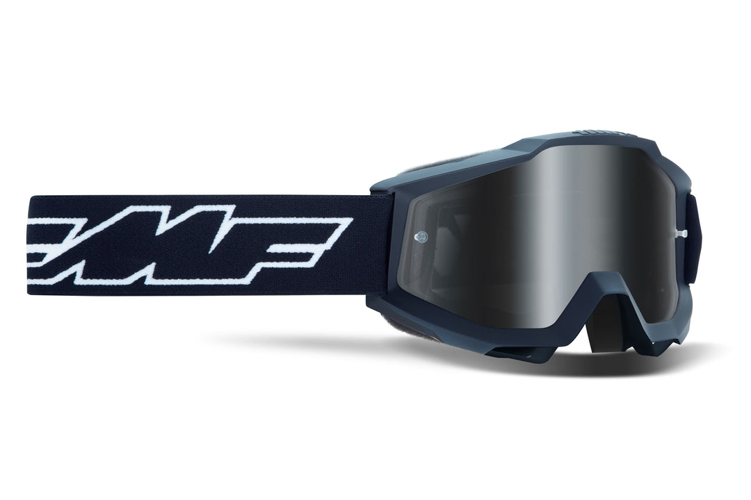 FMF Powerbomb Youth Goggle Rocket Black Mirror Silver Lens