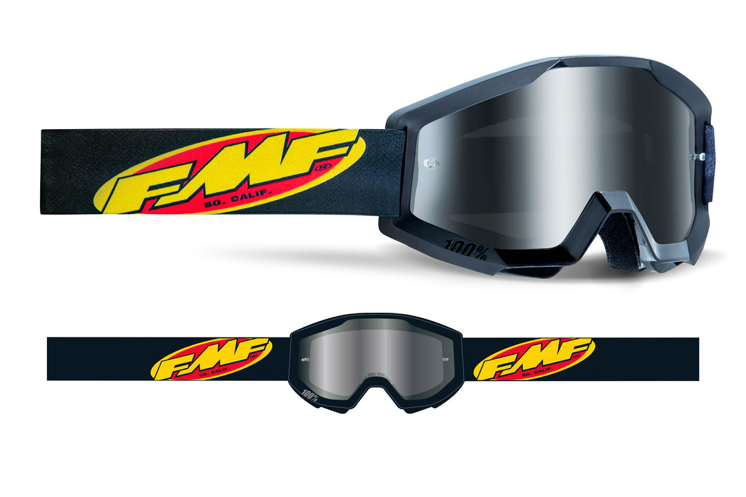 FMF Occhiali Da Sole Powercore Con Lenti Rosse A Specchio - Unisex, Taglia Unica - 2