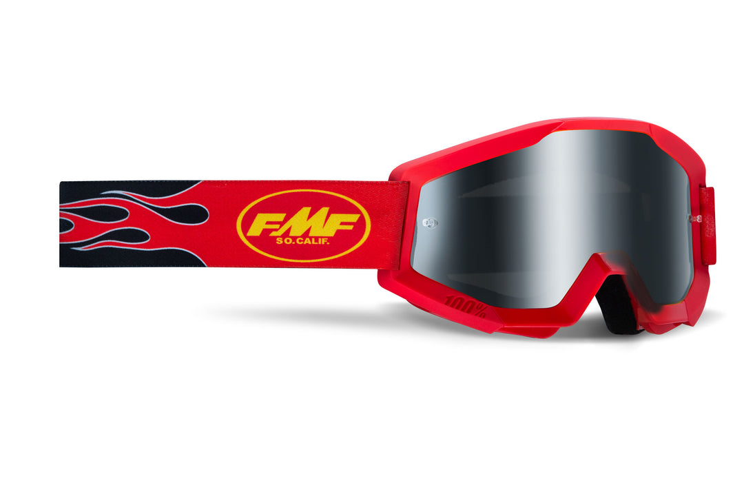 FMF Occhiali Da Sole Powercore Con Lenti Rosse A Specchio - Unisex, Taglia Unica - 3